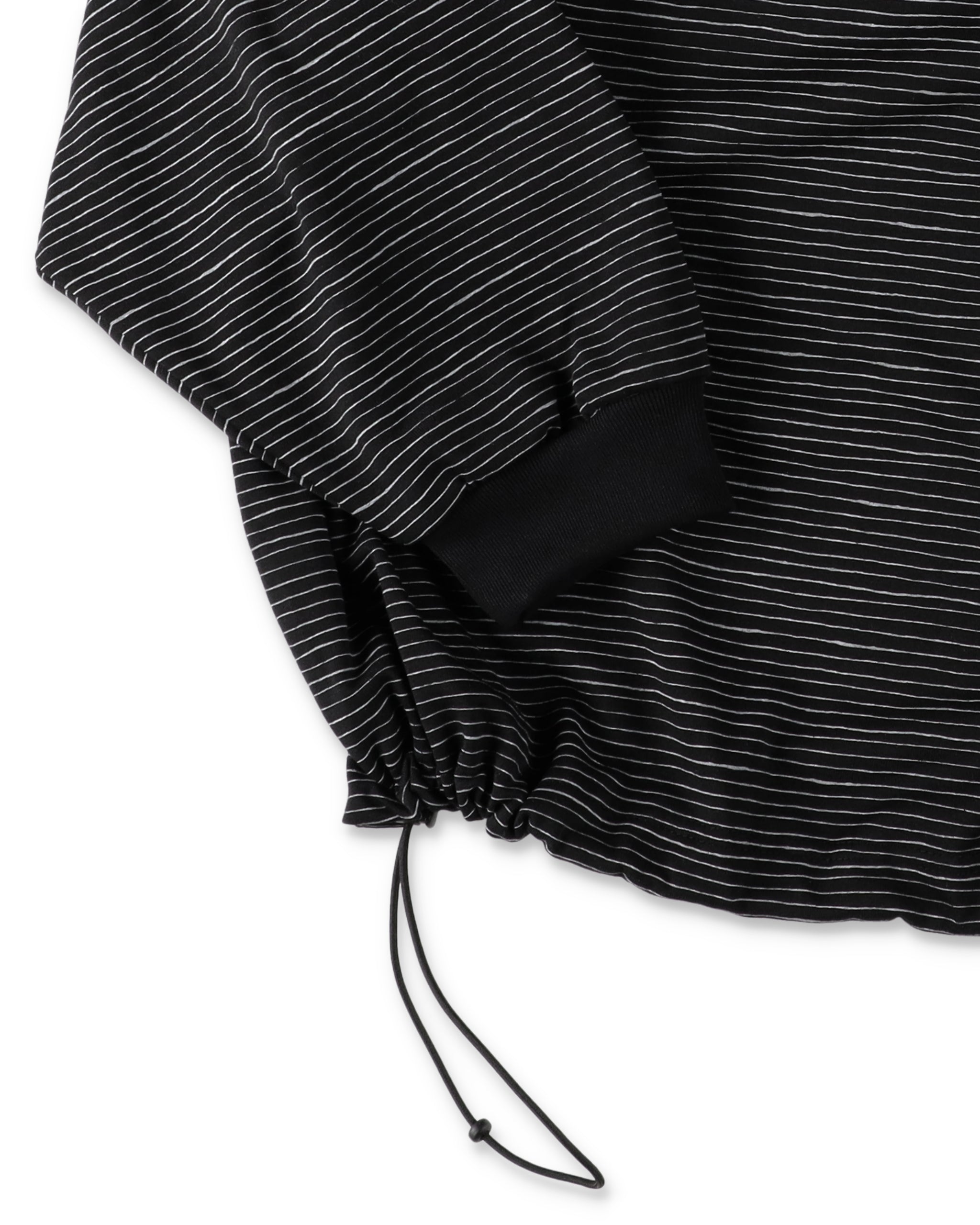 SEE SEE x S.F.C Super Big LS Border Tech Tee W Drawstrings 【Black