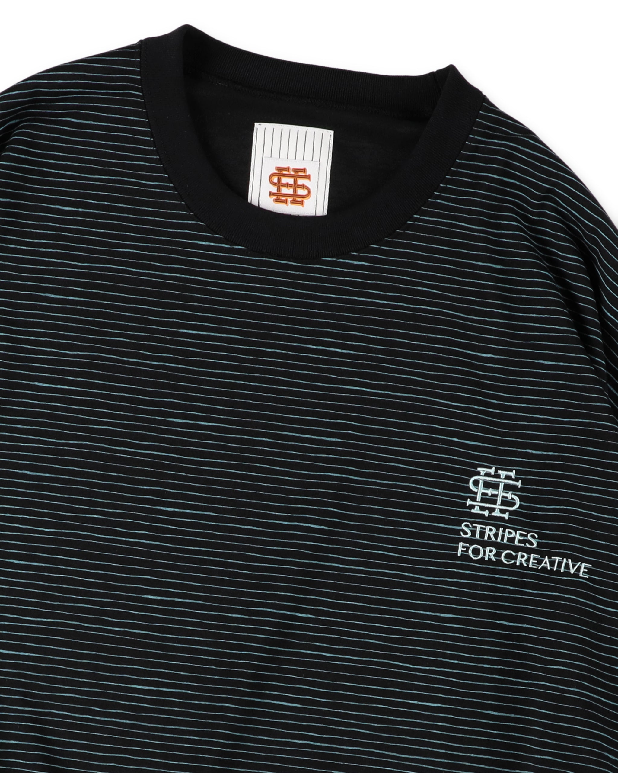 SEE SEE x S.F.C Super Big LS Border Tech Tee W Drawstrings 【Black / T
