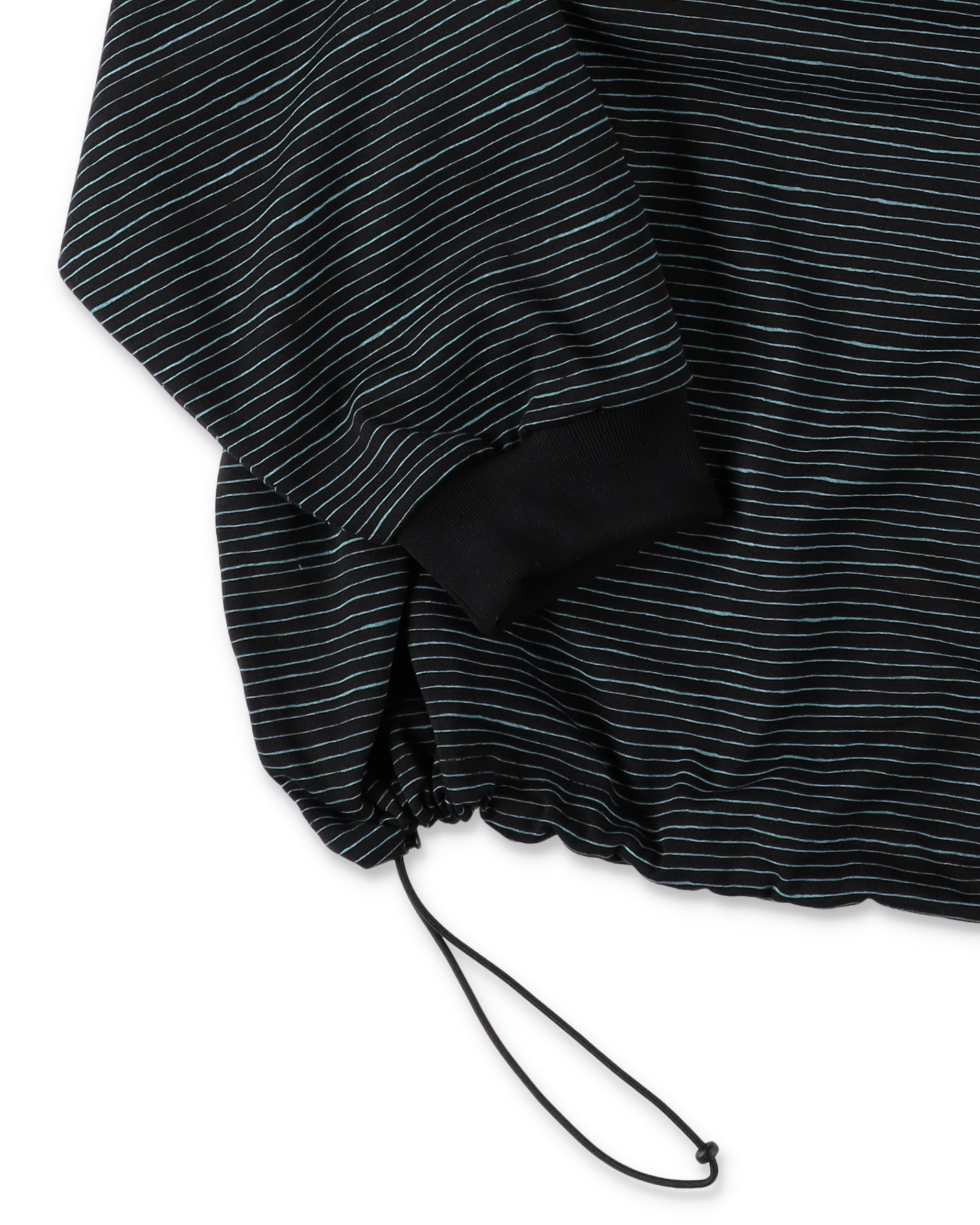 SEE SEE x S.F.C Super Big LS Border Tech Tee W Drawstrings 【Black / T