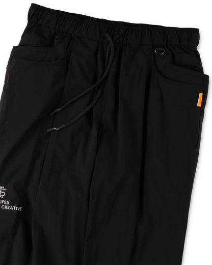 SEE SEE x S.F.C Nylon Wide Tapered Easy Pants 【Black / White】
