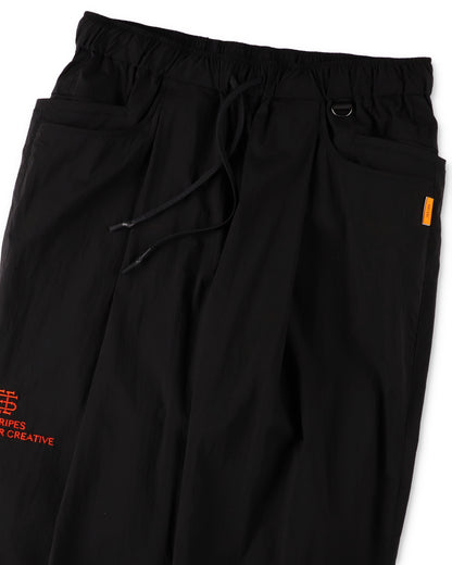 SEE SEE x S.F.C Nylon Wide Tapered Easy Pants 【Black / Orange】