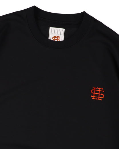 SEE SEE x S.F.C Super Big SS Tech Tee W Drawstrings 【Black / Orange】