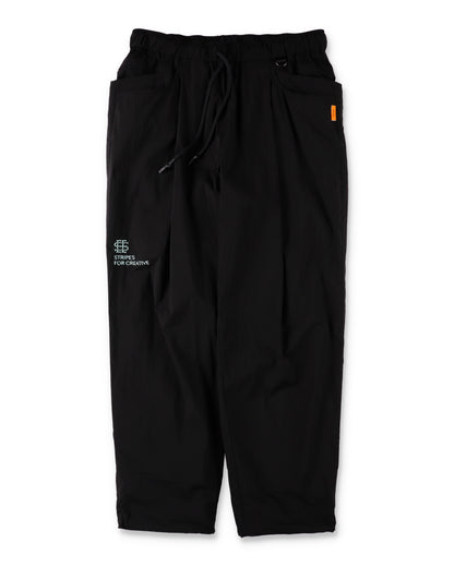 SEE SEE x S.F.C Nylon Wide Tapered Easy Pants 【Black / T Blue】