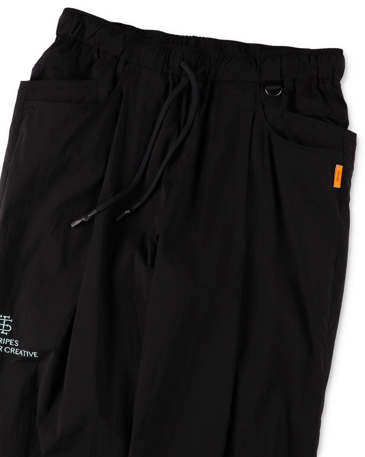 SEE SEE x S.F.C Nylon Wide Tapered Easy Pants 【Black / T Blue】